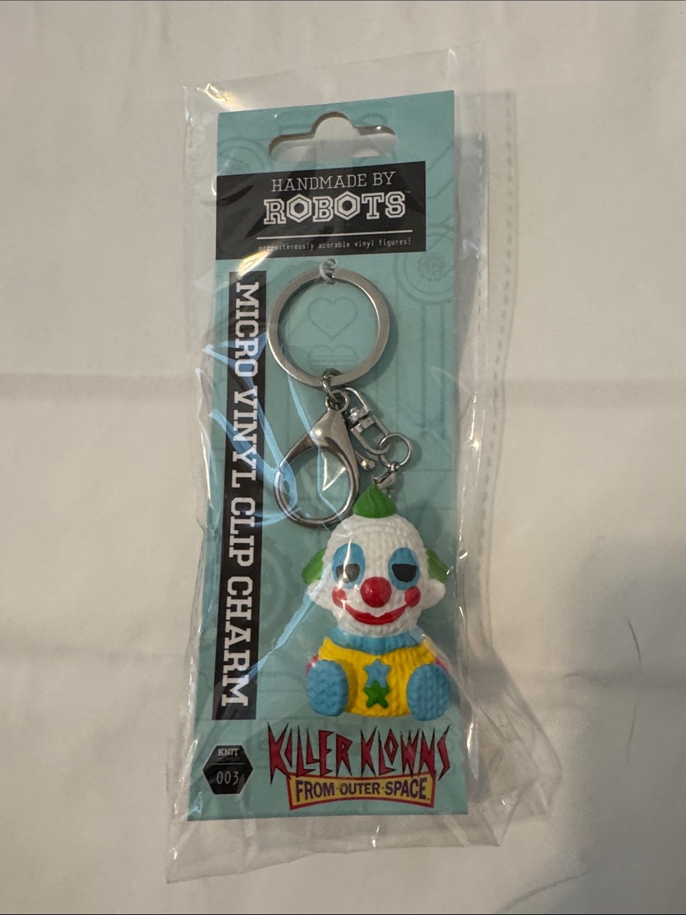 Killer Klowns From Outer Space Clown Keychain -  Micro Vinyl Clip Charm